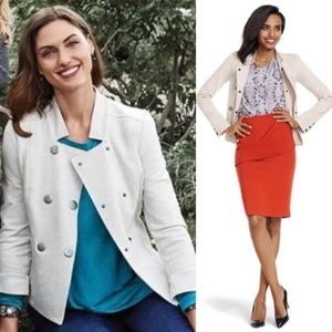 CAbi Women's XS Charlie Double Breasted Jacket Style 3028
Heathered Oatmeal NWT